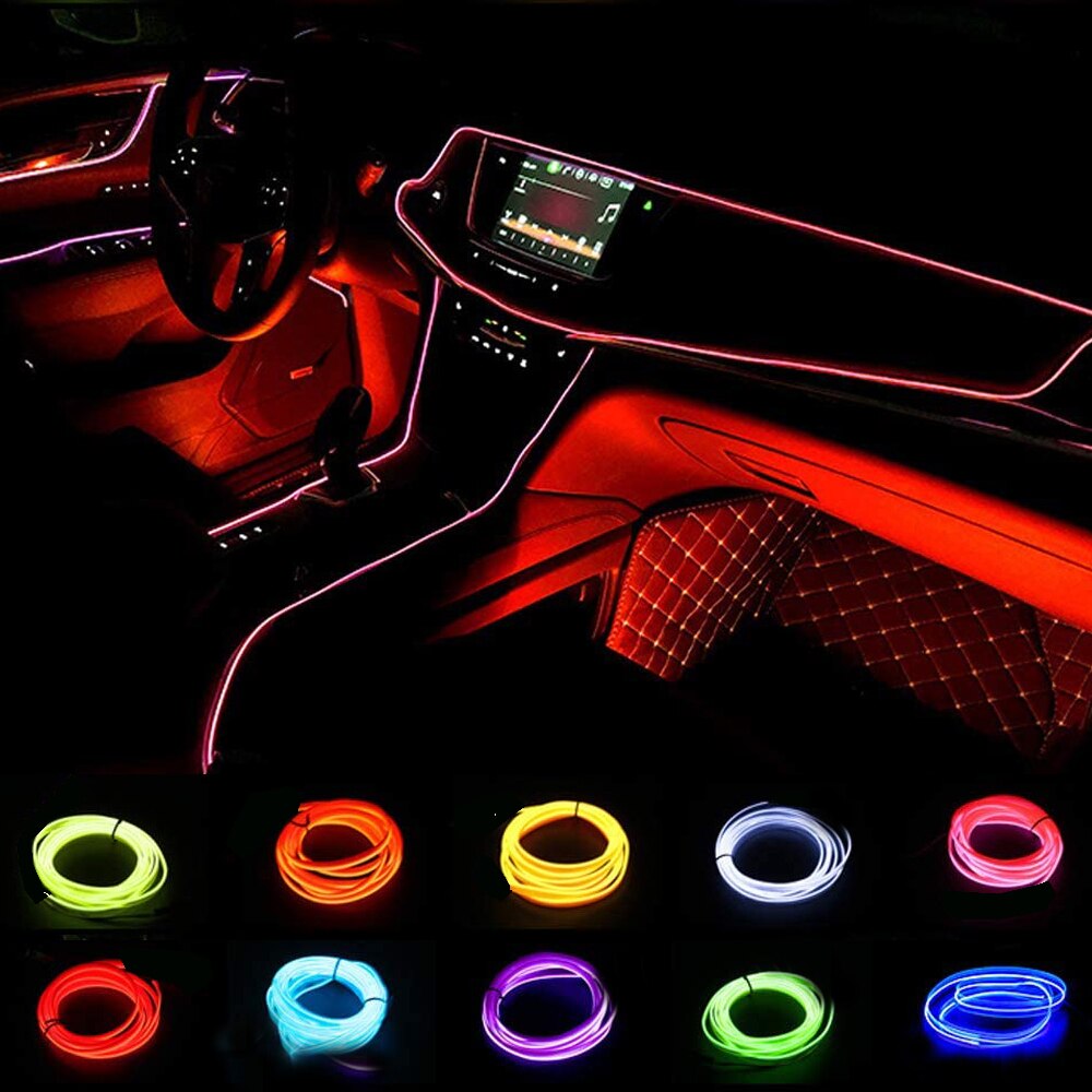 Led El Wire - 1M/3M/5M USB LED lumière ambiante pour