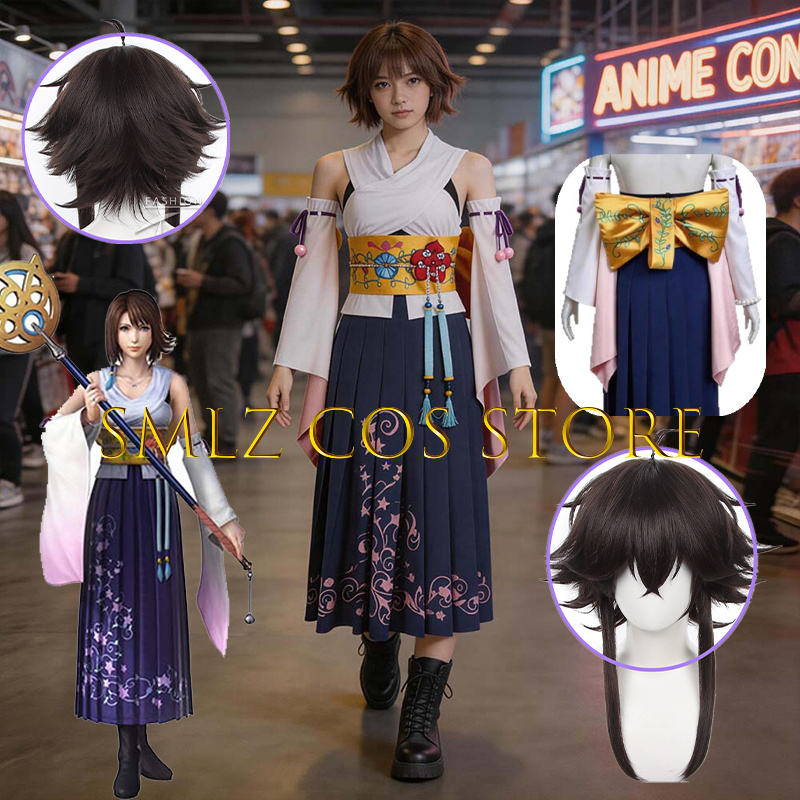 Prop De Cosplay - Costume de cosplay Yuna FF10 X