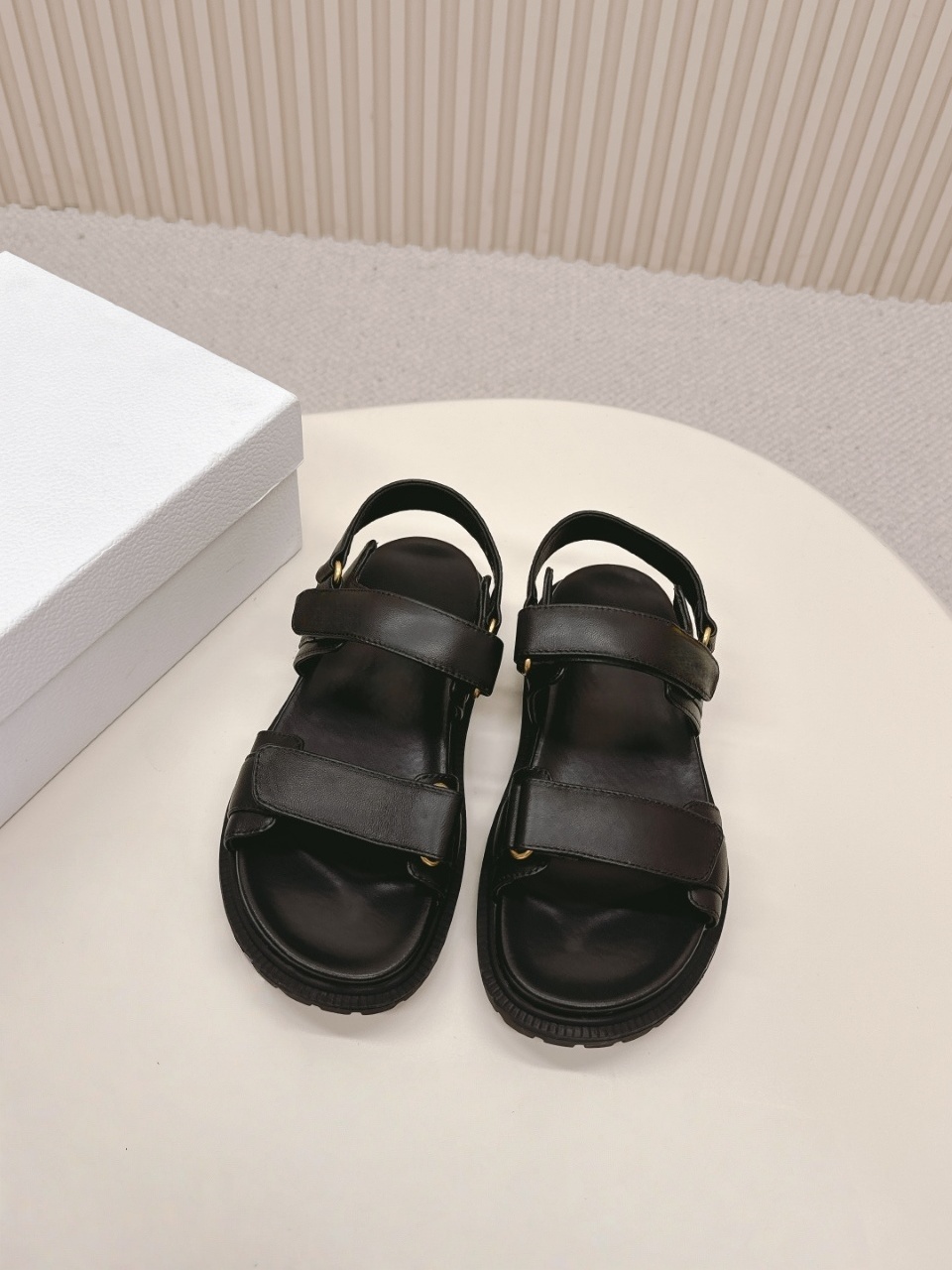 Velcro Hook Loop - Sandales de luxe à plateforme pour