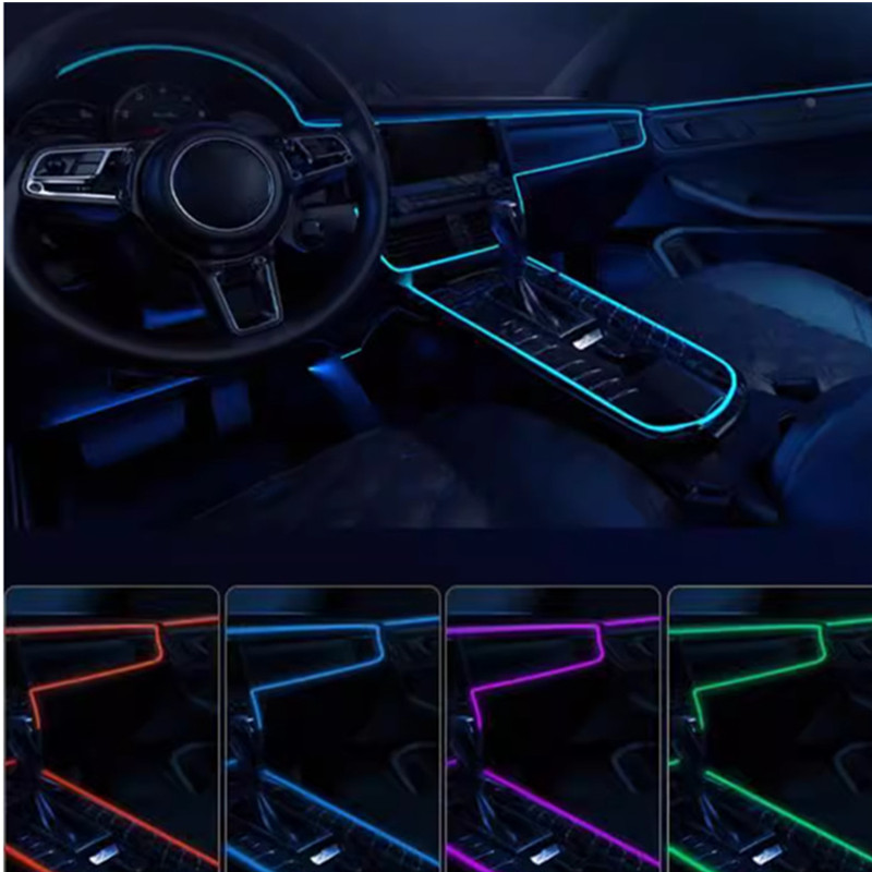 Led El Wire - Lampe décorative d'intérieur de voiture à