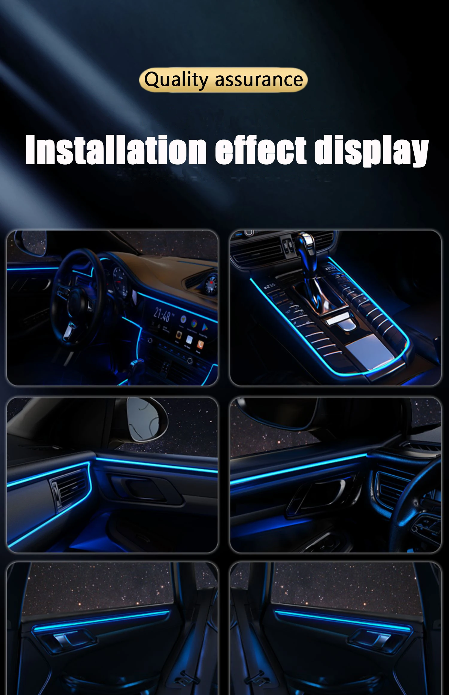 Éclairage intérieur de voiture - Led El Wire avis et prix